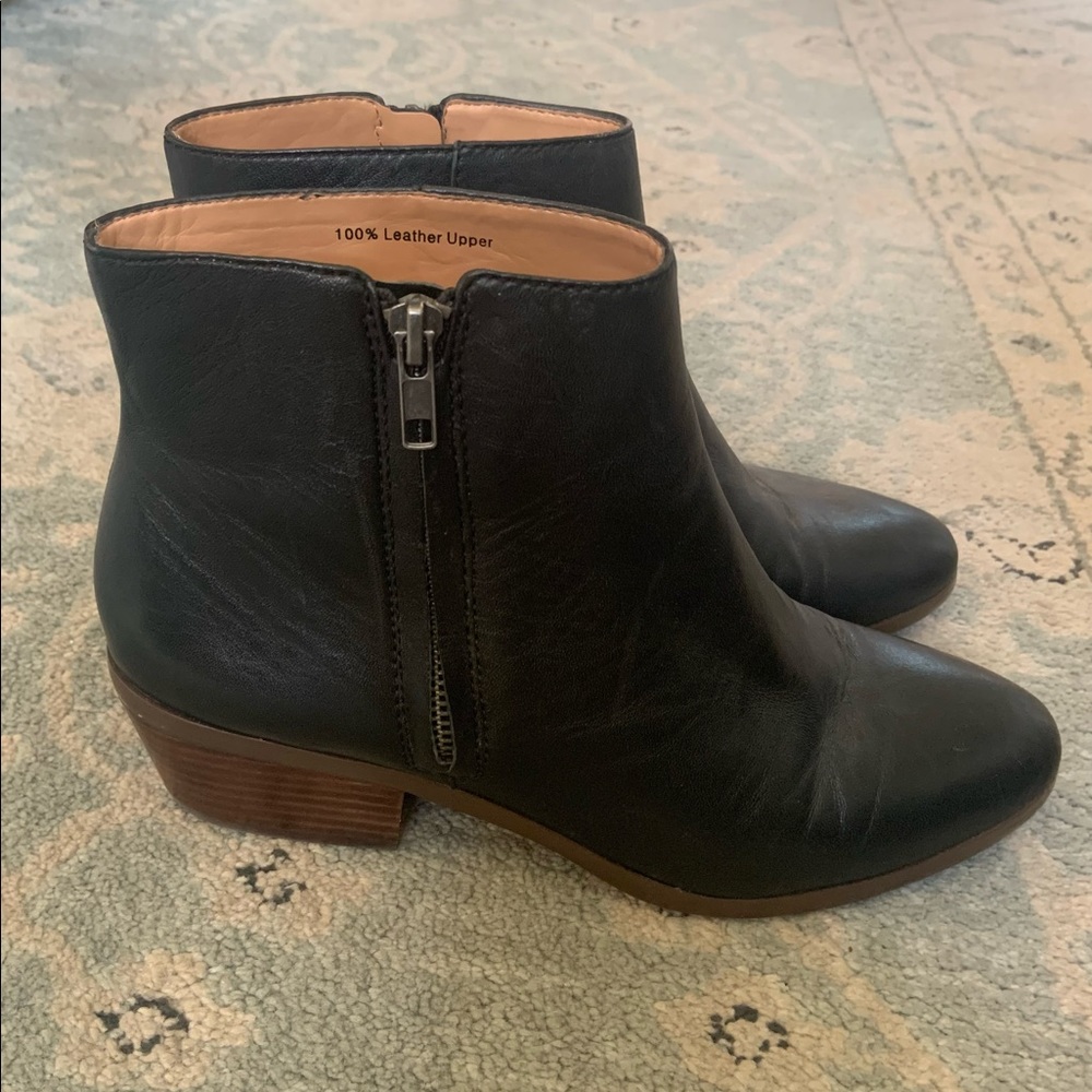 J. Crew Black Leather Reagan Boots